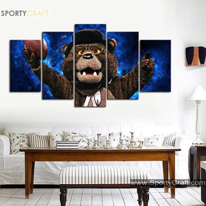 Chicago Bears Mascot Wall Art Canvas