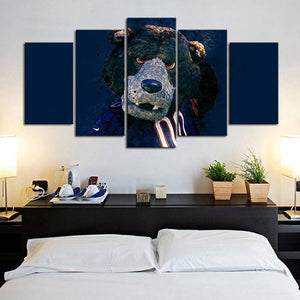 Chicago Bears Mascot Wall Canvas