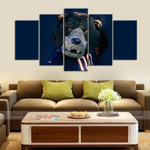 Chicago Bears Mascot Wall Canvas