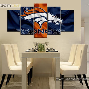 Denver Broncos Fabric Style Canvas
