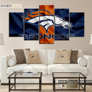 Denver Broncos Fabric Style Canvas
