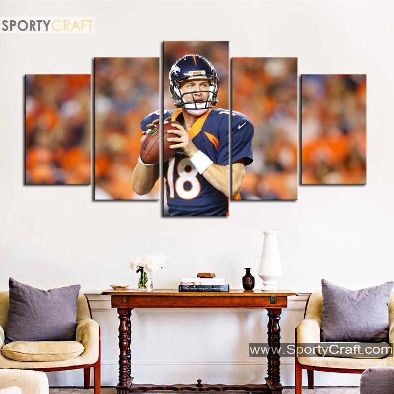 Peyton Manning Denver Broncos Canvas