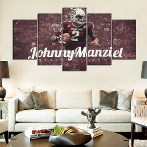 Johnny Manziel Houston Texans Canvas