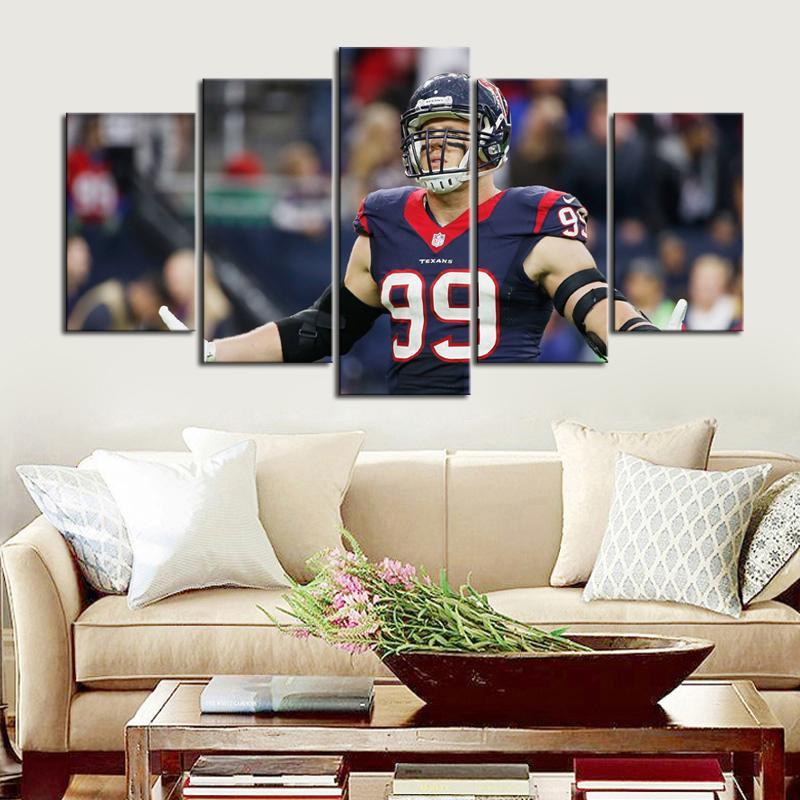 J. J. Watt Houston Texans Canvas