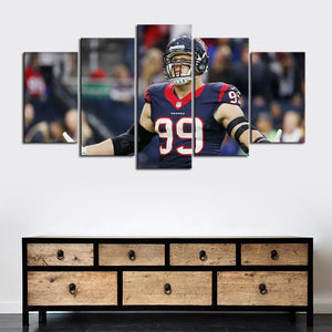 J. J. Watt Houston Texans Canvas