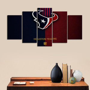 Houston Texans Leather Style Canvas