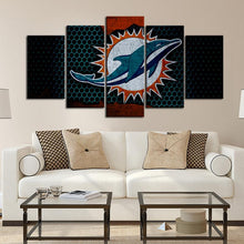 Load image into Gallery viewer, Miami Dolphins Steal Look Canvas