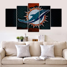 Load image into Gallery viewer, Miami Dolphins Steal Look Canvas