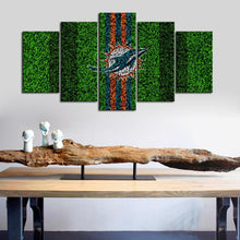 Load image into Gallery viewer, Miami Dolphins Grassy Look Canvas