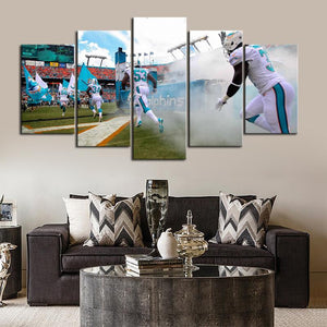 Miami Dolphins Style Canvas