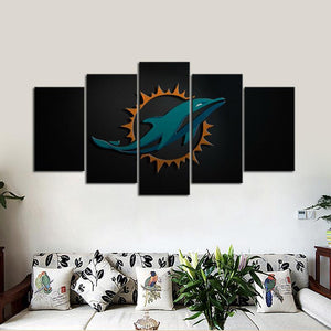 Miami Dolphins Sleek Style Canvas