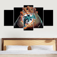 Load image into Gallery viewer, Miami Dolphins Gloves Look Canvas