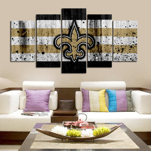 New Orleans Saints Rough Look Wall Canvas 1