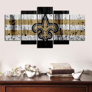 New Orleans Saints Rough Look Wall Canvas 1