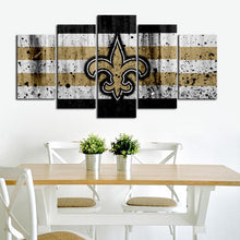 Load image into Gallery viewer, New Orleans Saints Rough Look Wall Canvas 1