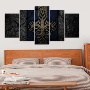 New Orleans Saints Rock Style Wall Canvas 1