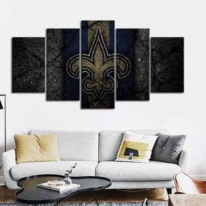 New Orleans Saints Rock Style Wall Canvas 1