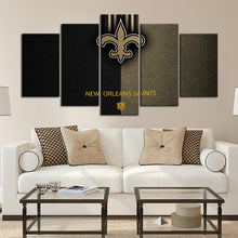 Load image into Gallery viewer, New Orleans Saints Leather Look Wall Canvas