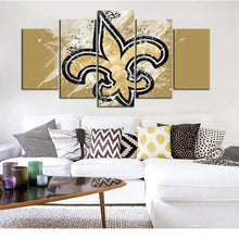 Load image into Gallery viewer, New Orleans Saints Paint Splash Wall Canvas 1