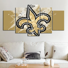 Load image into Gallery viewer, New Orleans Saints Paint Splash Wall Canvas 1