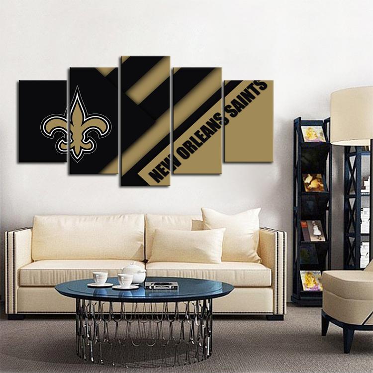 New Orleans Saints Abstraction Design Wall Canvas