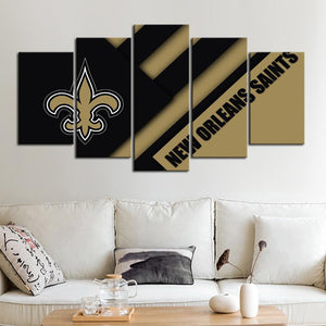 New Orleans Saints Abstraction Design Wall Canvas