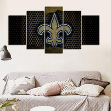 Load image into Gallery viewer, New Orleans Saints Steel Style Wall Canvas