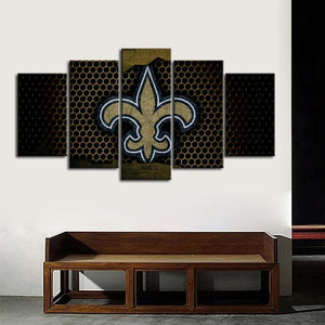 New Orleans Saints Steel Style Wall Canvas