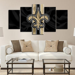 New Orleans Saints Flag Style Wall Canvas 1