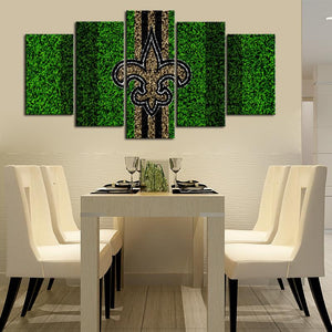 New Orleans Saints Grassy Look Wall Canvas