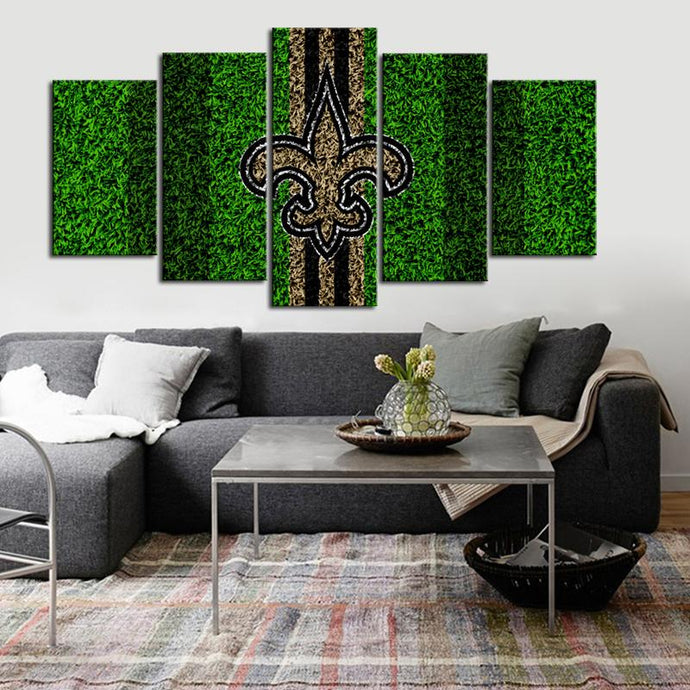 New Orleans Saints Grassy Look Wall Canvas