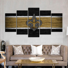 Load image into Gallery viewer, New Orleans Saints Wooden Style Wall Canvas 1