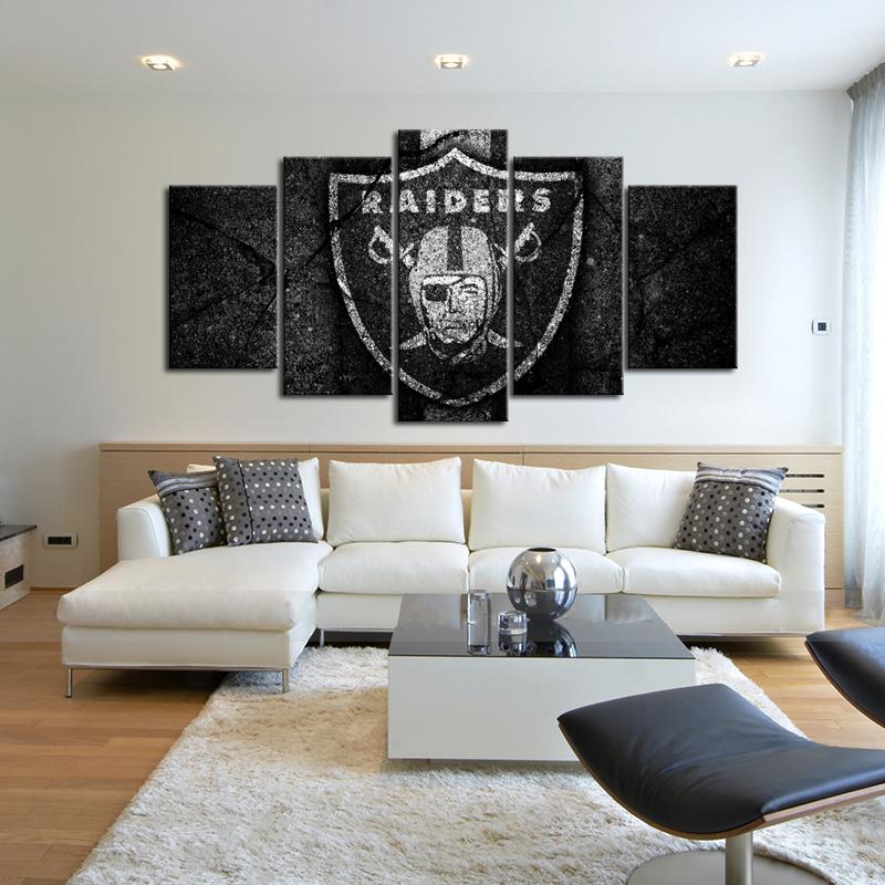 Las Vegas Raiders Rock Style Wall Canvas 1