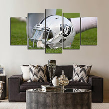 Load image into Gallery viewer, Las Vegas Raiders Helmet Look Wall Canvas