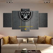 Load image into Gallery viewer, Las Vegas Raiders Leather Look Wall Canvas
