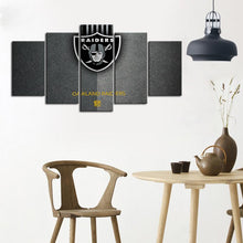 Load image into Gallery viewer, Las Vegas Raiders Leather Look Wall Canvas