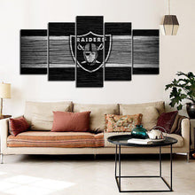 Load image into Gallery viewer, Las Vegas Raiders Wooden Look Wall Canvas 1