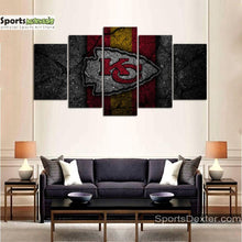 Load image into Gallery viewer, Kansas City Chiefs Rock Style Wall Canvas 1