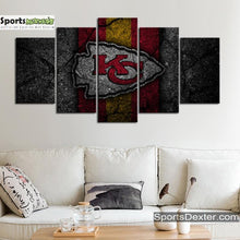 Load image into Gallery viewer, Kansas City Chiefs Rock Style Wall Canvas 1
