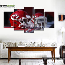 Load image into Gallery viewer, Kansas City Chiefs Helmet Look Wall Canvas