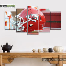 Load image into Gallery viewer, Kansas City Chiefs Helmet Style Wall Canvas