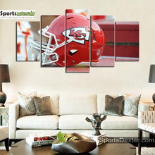 Load image into Gallery viewer, Kansas City Chiefs Helmet Style Wall Canvas