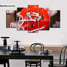 Load image into Gallery viewer, Kansas City Chiefs Helmet Look Wall Canvas