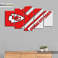 Load image into Gallery viewer, Kansas City Chiefs Cut Design Canvas