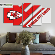 Load image into Gallery viewer, Kansas City Chiefs Cut Design Canvas