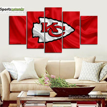 Load image into Gallery viewer, Kansas City Chiefs Flag Look Wall Canvas 1