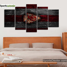 Load image into Gallery viewer, Kansas City Chiefs Fire Burn Wall Canvas