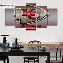 Load image into Gallery viewer, Kansas City Chiefs Matrix Style Wall Canvas