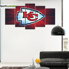 Load image into Gallery viewer, Kansas City Chiefs Wall Art Canvas 1