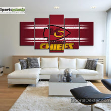 Load image into Gallery viewer, Kansas City Chiefs Red Cross Wall Canvas